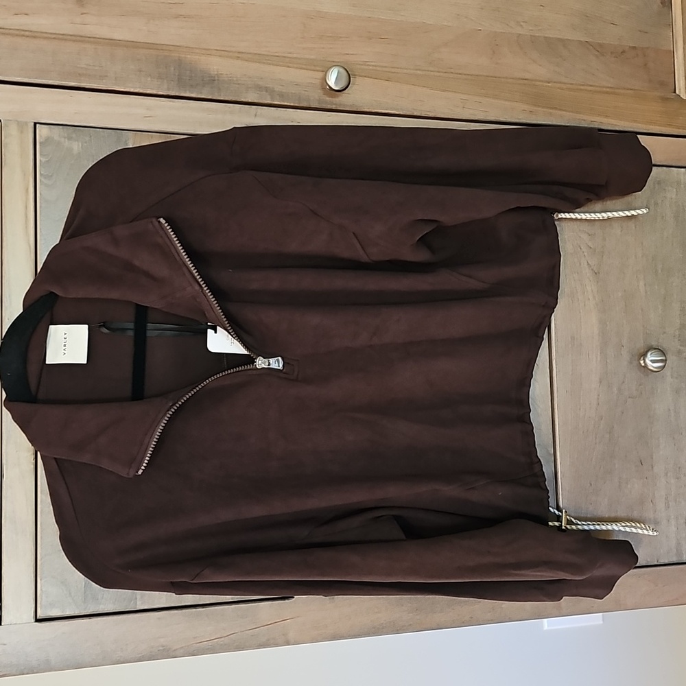 Varley Collett Chocolate Half-Zip